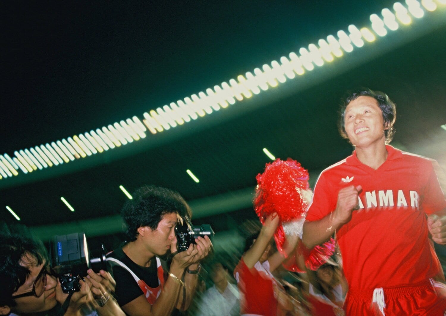 1984年、釜本邦茂・引退試合　©︎BUNGEISHUNJU