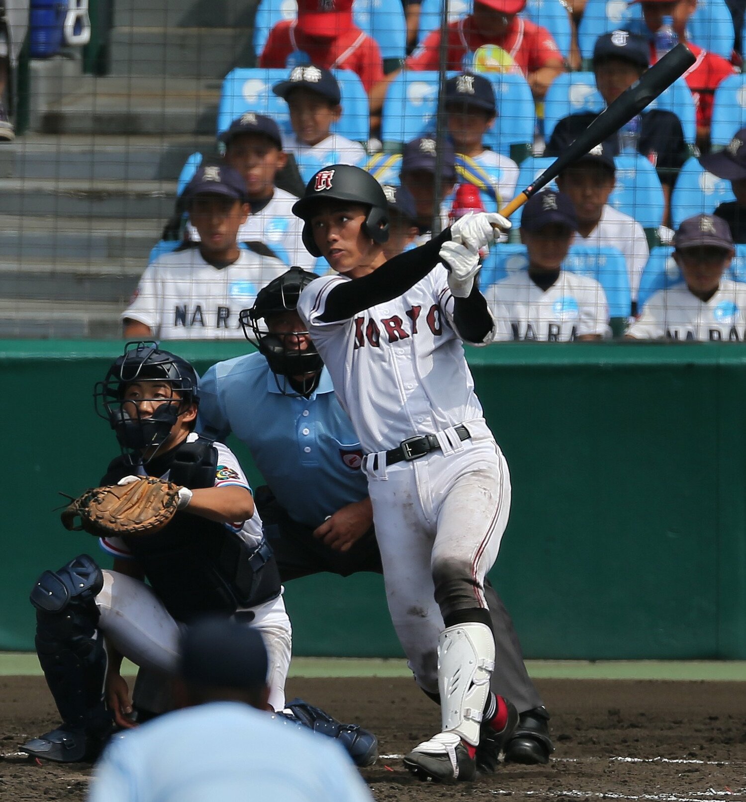 「甲子園で大きく評価を上げた」中村奨成(広陵高) ©JIJI PRESS