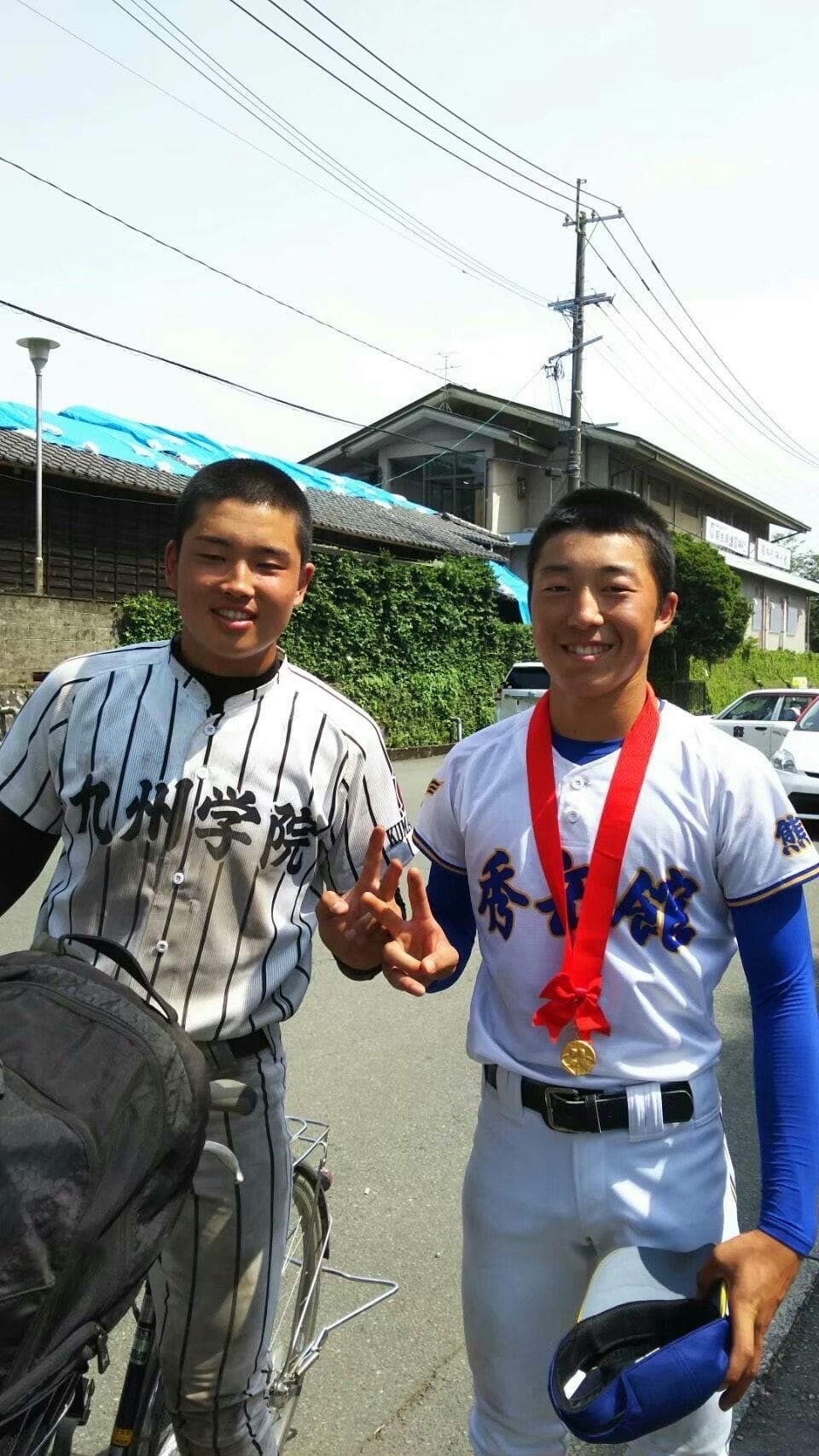 大会後に村上と撮った一枚　courtesy of Kento Kawabata