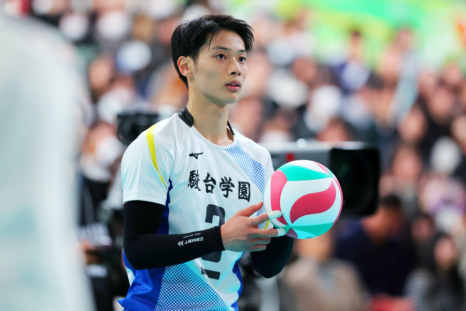 主将としてチームを牽引した亀岡聖成。身長は180cmと決して大柄ではない ©︎Naoki Nishimura/AFLO SPORT