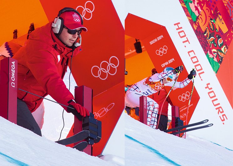 2010年のバンクーバー大会から導入された「スノーゲート テクノロジー」はアルペンスキーのスタートを高精度で計時