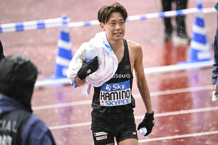 2023年のMGC、ゴール後の神野　©Asami Enomoto