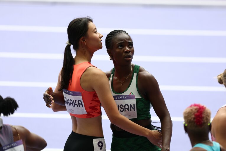 世界記録保持者であるナイジェリアのアムサンも準決落ち。そこに「決勝への壁」も感じたという　©JMPA