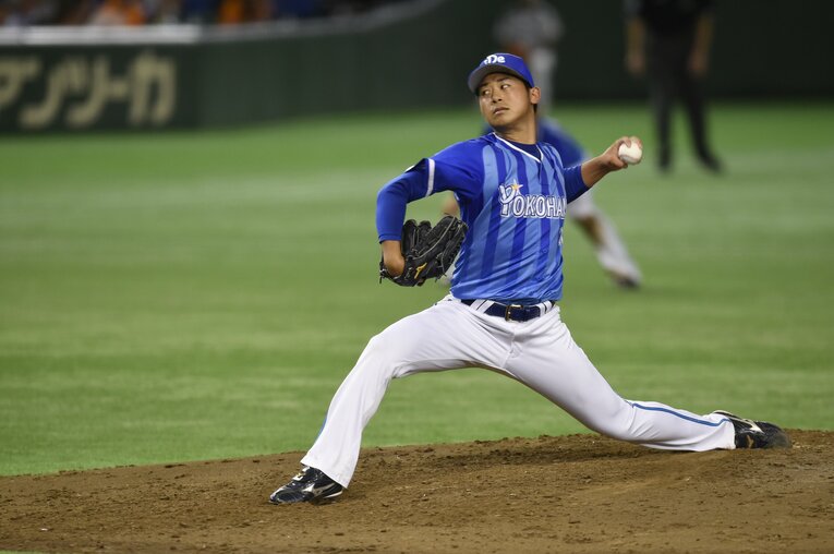 2016年CS第1ステージに登板した今永　©Hideki Sugiyama