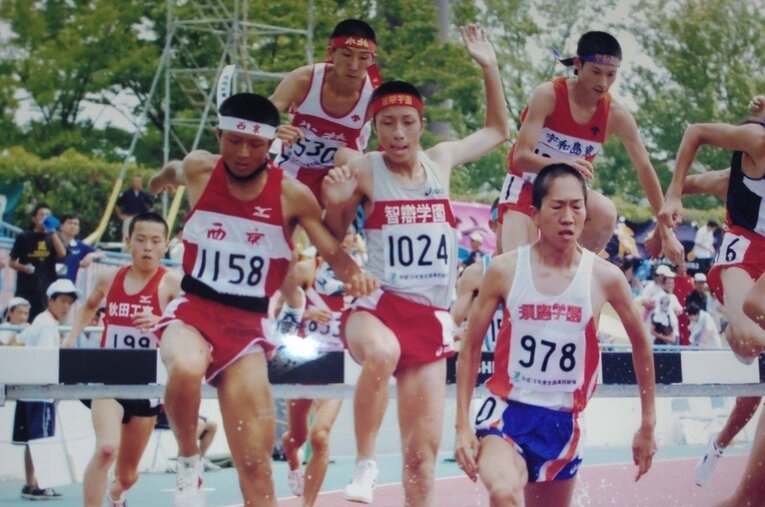 須磨学園時代の鍵谷。3000ｍSCで激戦の近畿大会を勝ち抜きインターハイに出場／本人提供