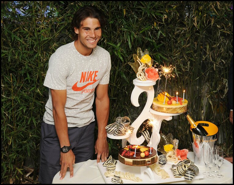 2011年の全仏オープンでは、25回目の誕生日をお祝い　©Getty Images