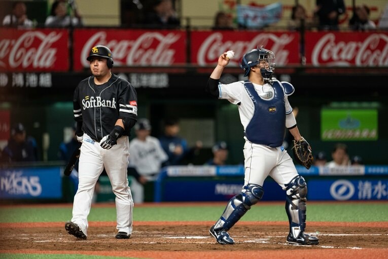 第4打席を見逃し三振に終わった山川　©Nanae Suzuki