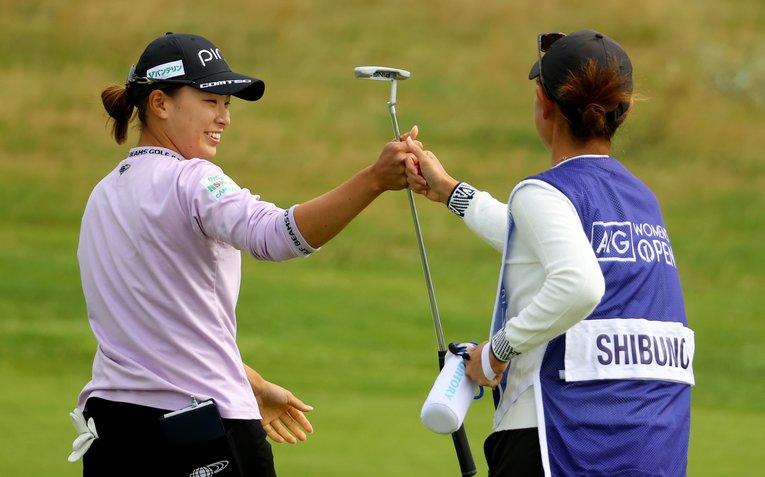 手応えを口にした渋野日向子　©︎Getty Images