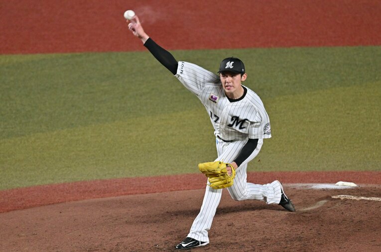 ロッテ時代の佐々木　©Hideki Sugiyama