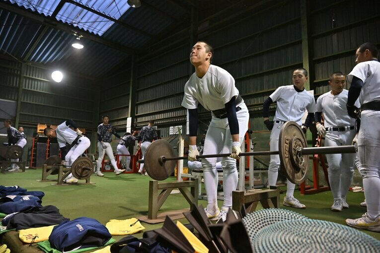 大阪桐蔭の練習風景（2022年）　©︎Hideki Sugiyama