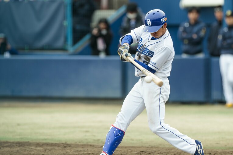 2019年3月、1年目の根尾　©Kiichi Matsumoto