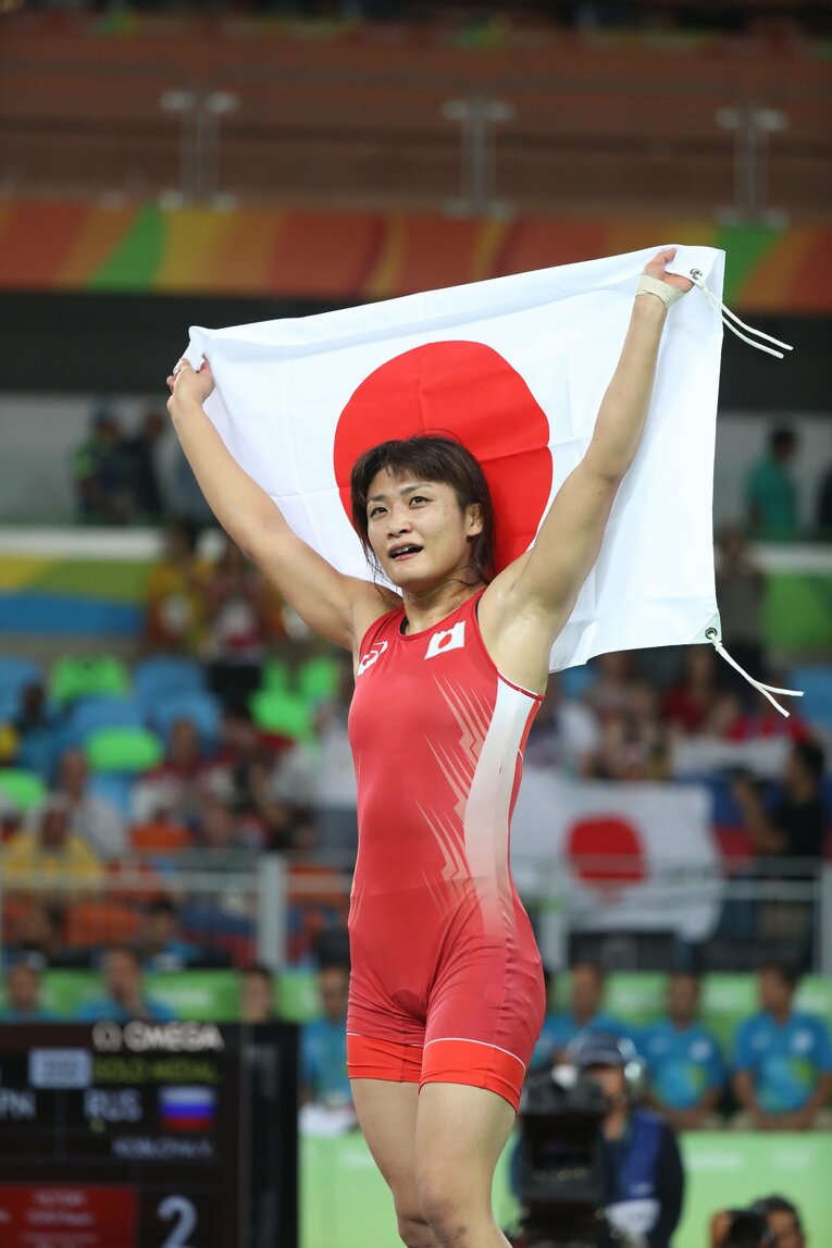 2016年リオ五輪での伊調馨　©JMPA