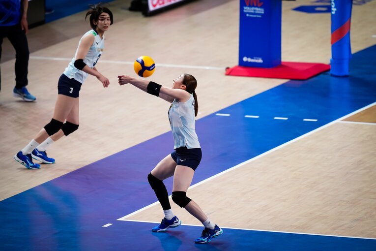 石川真佑（VNLカナダ戦）©︎Volleyball World