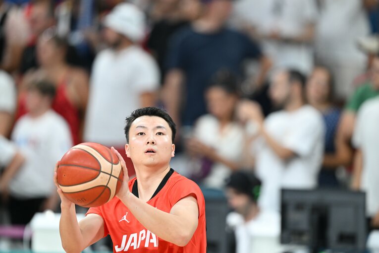 日本「史上最高のシューター」として期待された富永だが、五輪では不完全燃焼　©Kaoru Watabe/JMPA