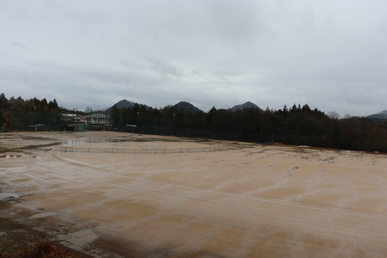 隠岐高のグラウンド　©Yuki Kashimoto