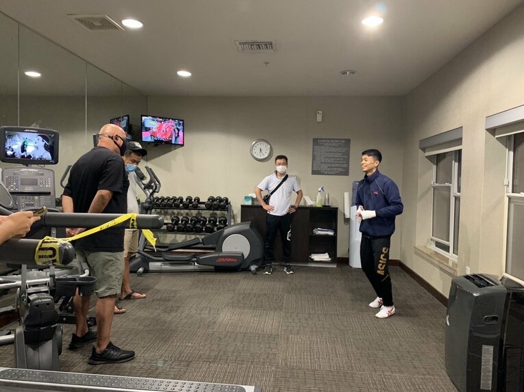 アリゾナで調整を続ける中谷潤人　©本人提供