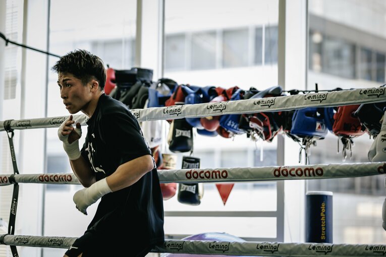 井上尚弥の公開練習　©Kiichi Matsumoto