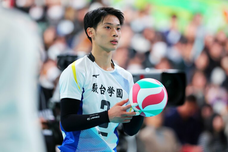 主将としてチームを牽引した亀岡聖成。身長は180cmと決して大柄ではない　©︎Naoki Nishimura/AFLO SPORT