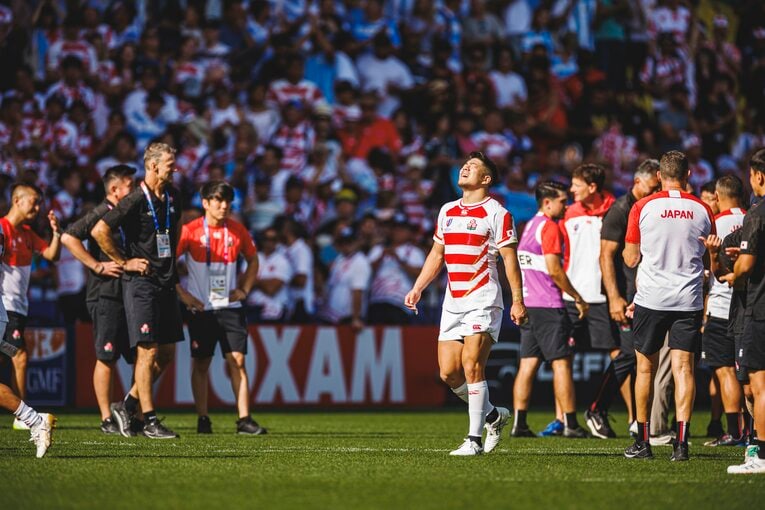 松田力也（2023年ラグビーW杯アルゼンチン戦）　©︎Kiichi Matsumoto