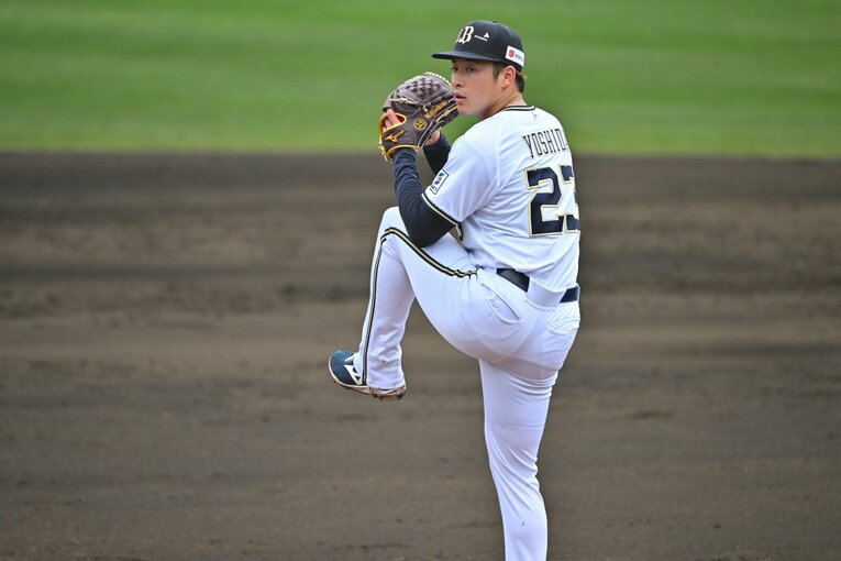 オリックスキャンプで奮闘する吉田輝星　©Hideki Sugiyama