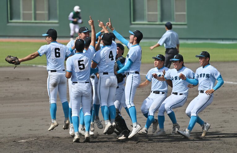2025年10月の国スポ硬式野球では初優勝を遂げた　©JIJI PRESS