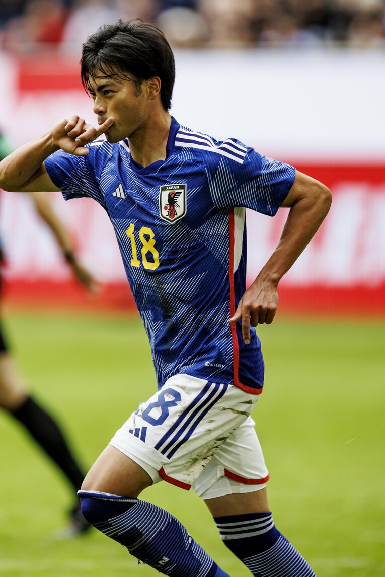 昨年9月のアメリカ戦、三笘のゴール　©Kiichi Matsumoto