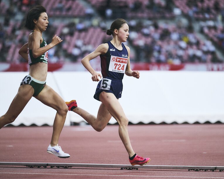 初の日本選手権で決勝進出。7位入賞を果たしたドルーリー　©Yuki Suenaga