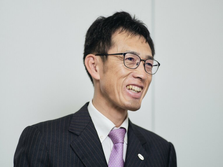 巨人での駆け出し時代を振り返る木佐貫さん　©Yuki Suenaga