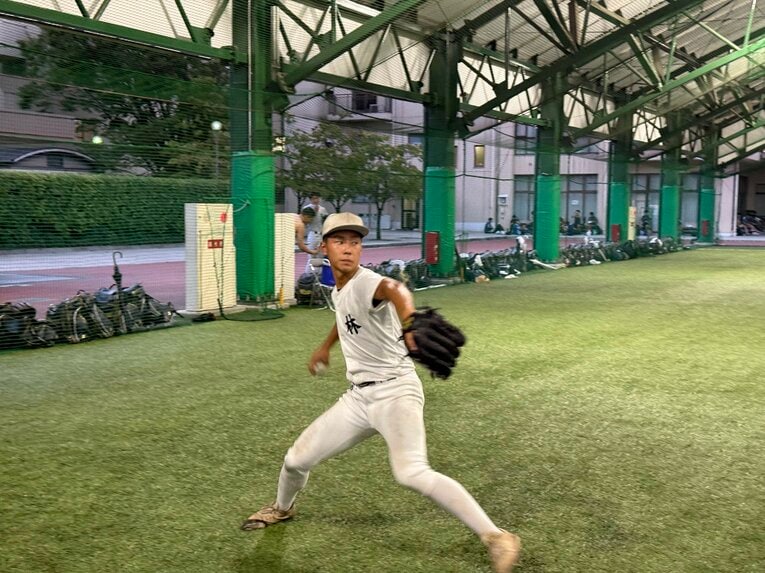 「まるで山本由伸」林将輝16歳の投球フォーム　　©Yuji Yanagawa