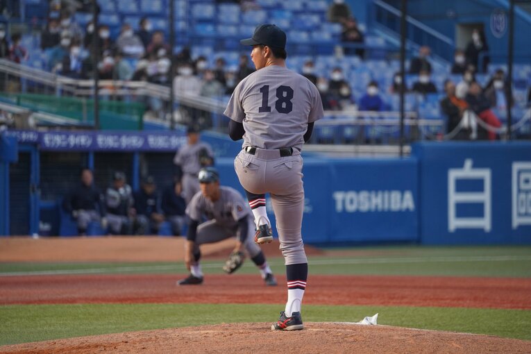 DeNA5位・橋本達弥（写真提供／慶應義塾大学）