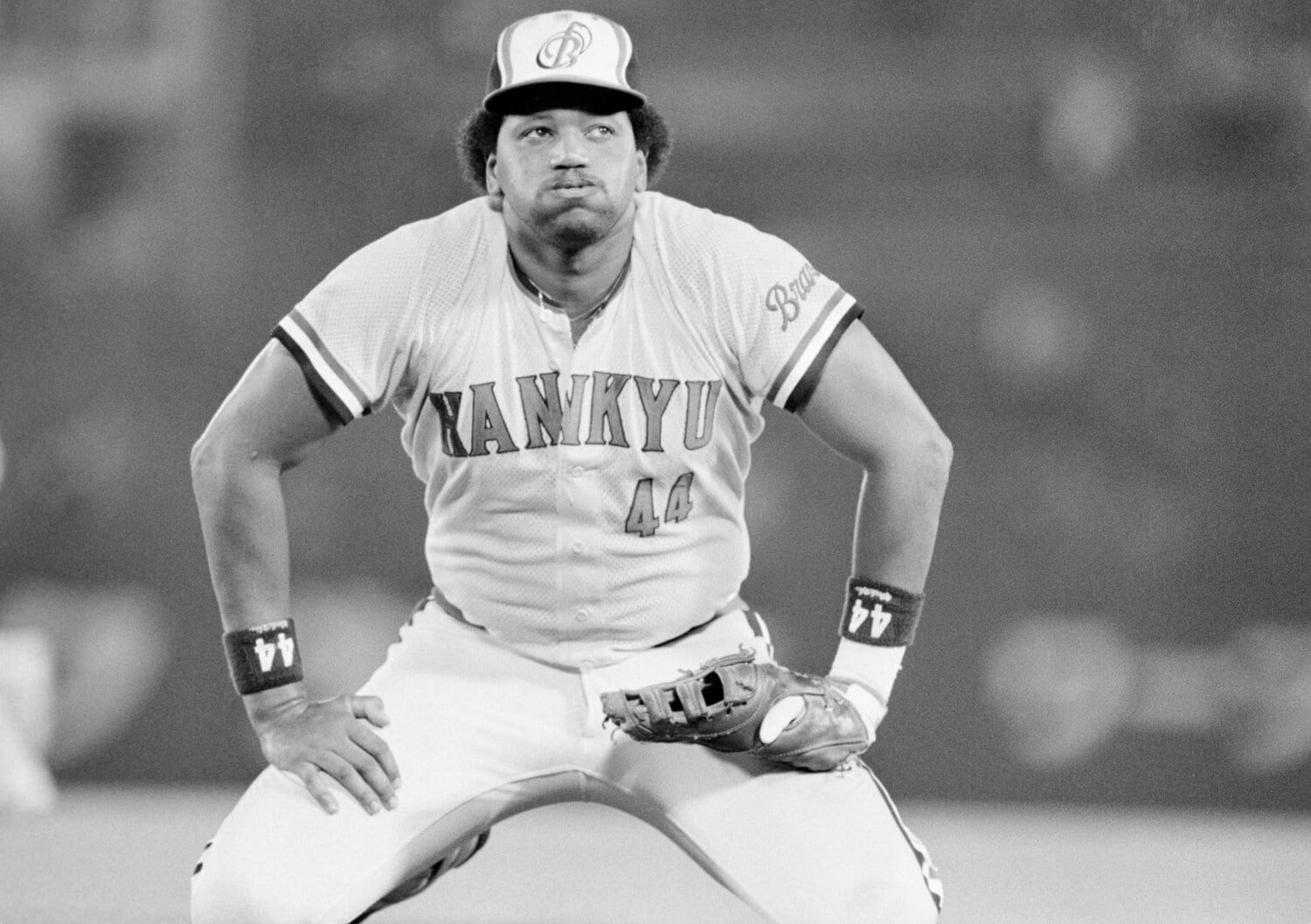 プロ野球ファンの人気を集めたブーマー。阪急時代の背番号「44」は井上と同じだ(撮影は1984年) ©︎JIJI PRESS