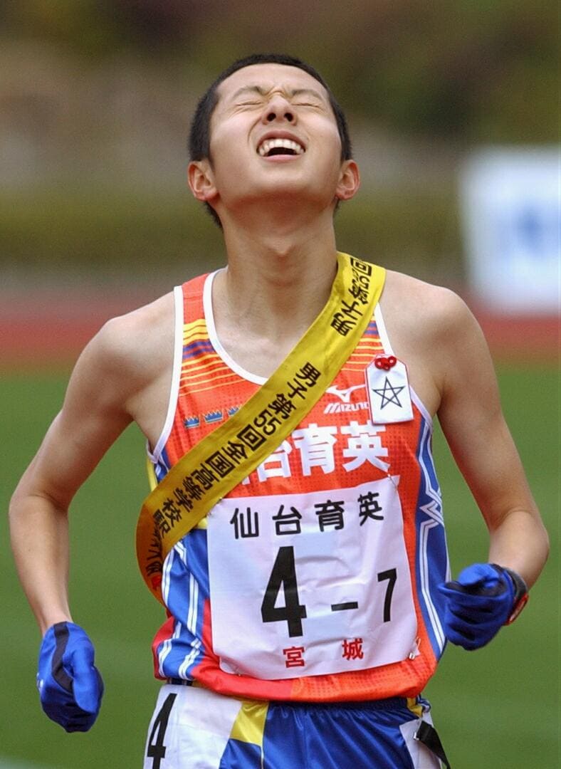 宮城・仙台育英高では1年生からレギュラーとして全国高校駅伝3連覇を達成。名実ともに日本トップランナーに　©︎JIJI PRESS