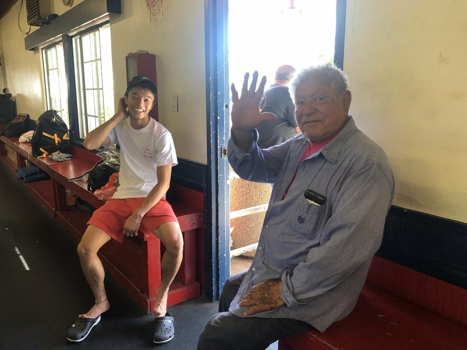 中谷潤人と生前のロドルフォさん　©Yuriko Miyata