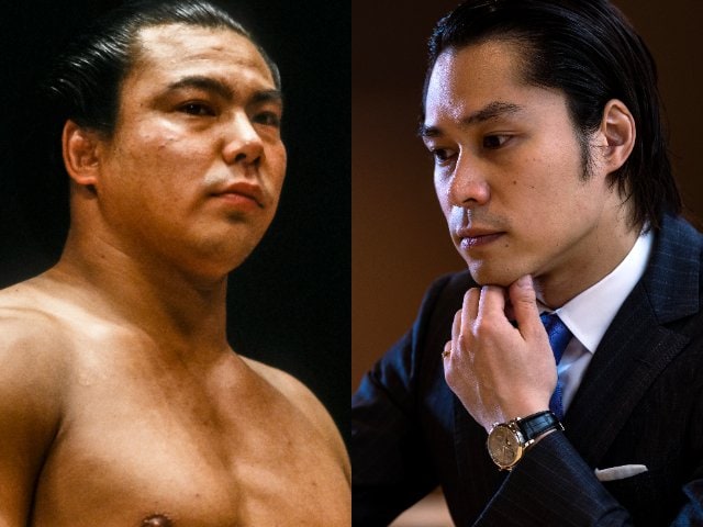 ケ*ン様 千代の富士　￼九重親方　額 父は家族だけの時に逝きました」 千代の富士が愛する夫人と過ごした