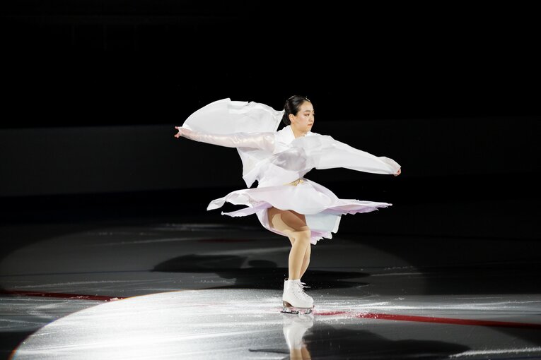 「MAO RINK」オープニングイベントに登場した浅田真央　©Kiichi Matsumoto