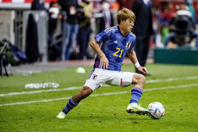 レフティー堂安はフライブルクも目をつけていた　©Kiichi Matsumoto