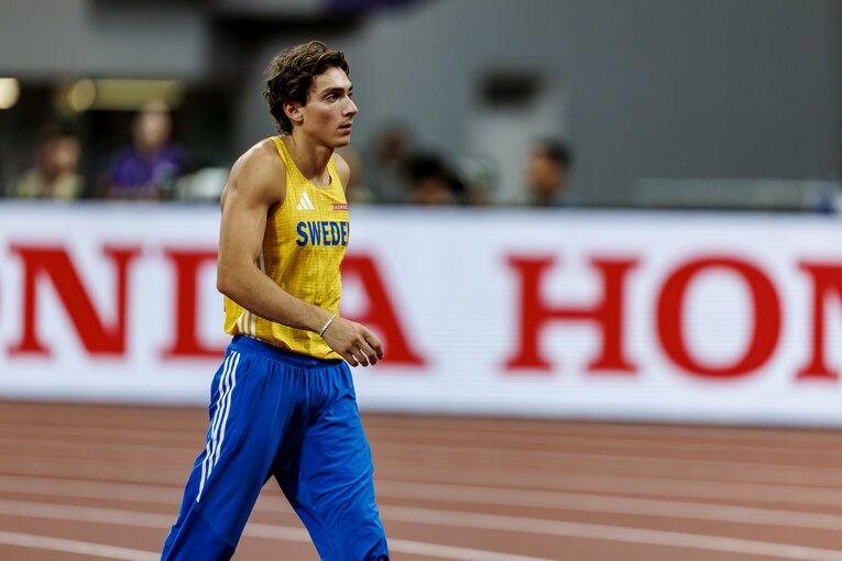 世界陸上で世界新記録を達成したスウェーデンのデュプランティス　©Kiichi Matsumoto