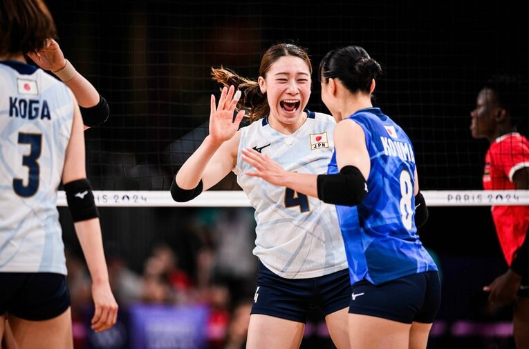 パリ五輪予選ラウンド・ケニア戦　©︎Volleyball World