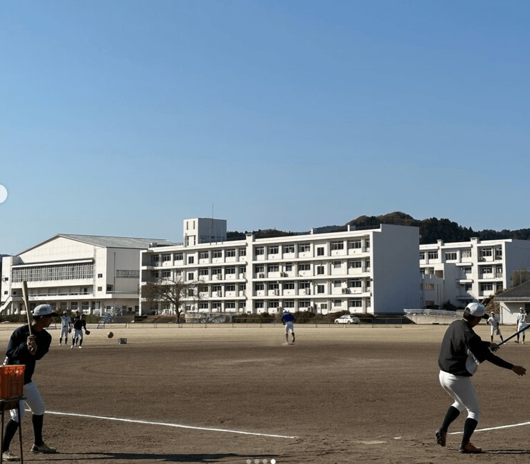 現在の練習風景　©隠岐高校野球部