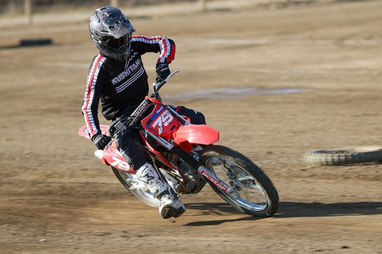 オフロードビレッジでトレーニングする小椋　©Satoshi Endo