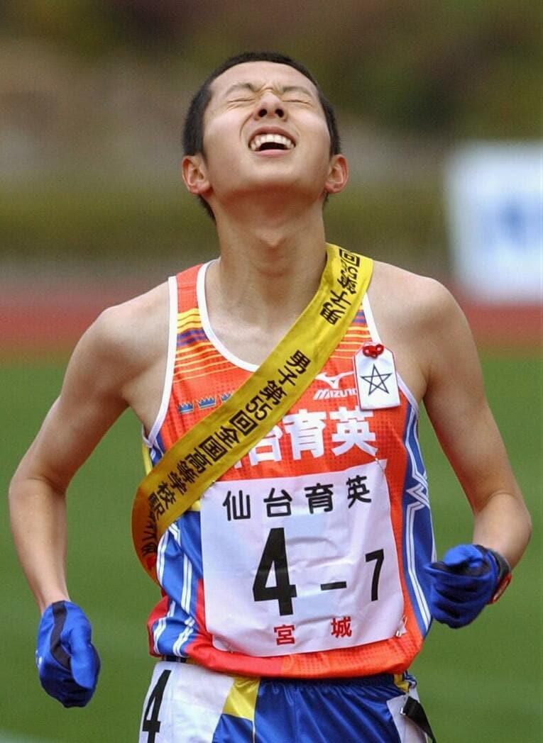 宮城・仙台育英高では1年生からレギュラーとして全国高校駅伝3連覇を達成。名実ともに日本トップランナーに　©︎JIJI PRESS