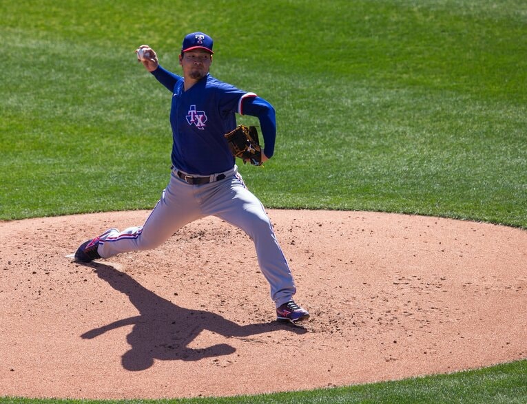 レンジャーズの有原航平投手　©Getty Images