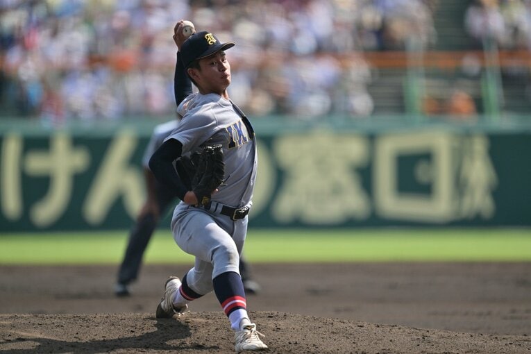決勝で1失点の好投を見せた先発の斎藤蓉。今大会での球数は驚くべきものだ　©Hideki Sugiyama