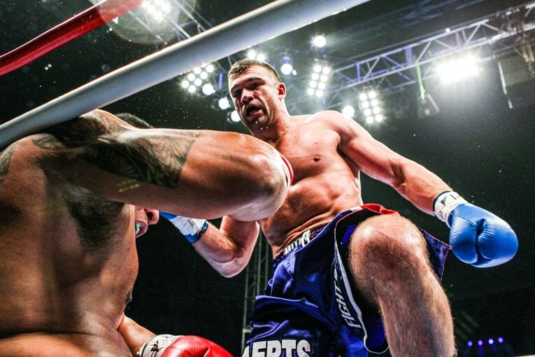 2010年12月の『K-1 WORLD GP』準々決勝。マイティ・モーをKOで破ったアーツ　©Susumu Nagao