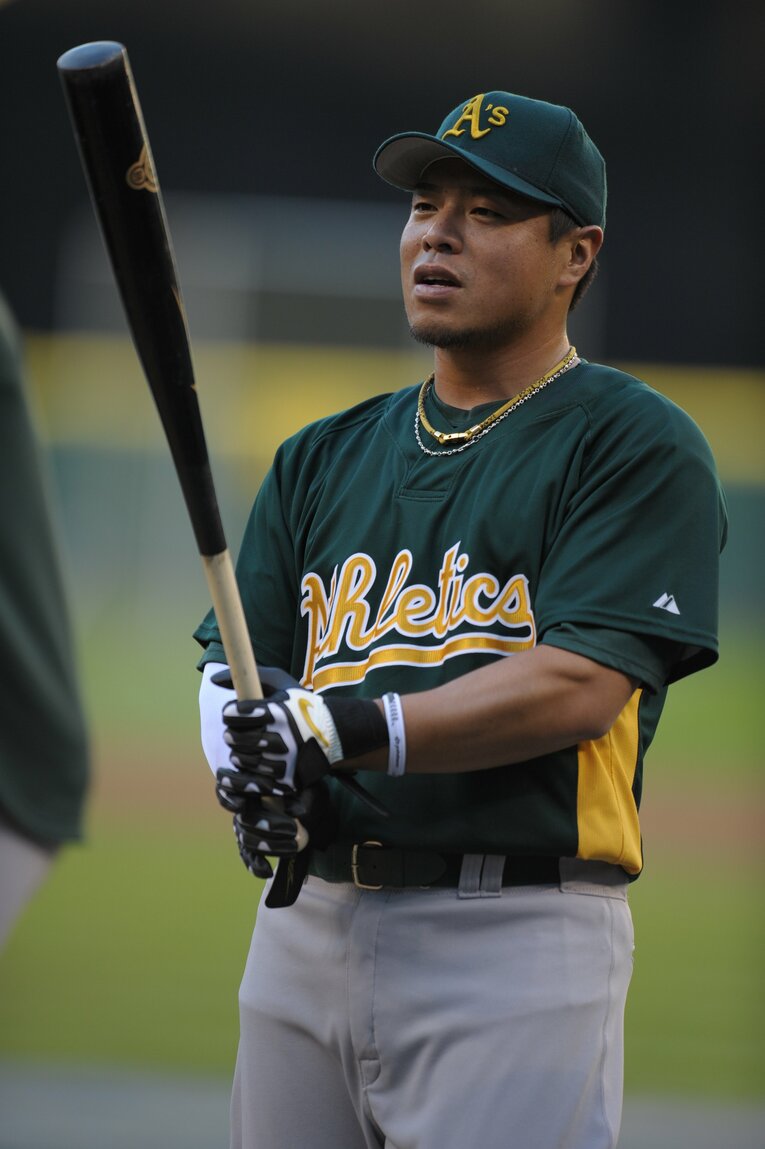 アスレチックス時代の岩村明憲　©Naoya Sanuki