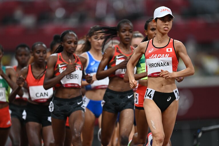 【東京五輪】1万ｍで7位に入り、日本勢25年ぶりの五輪入賞を果たした廣中　©JMPA