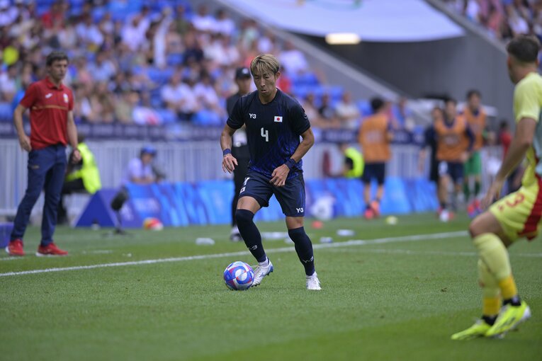 関根大輝が飛躍的に成長したと振り返るパリ五輪・スペイン戦　©Koki Nagahama/JMPA