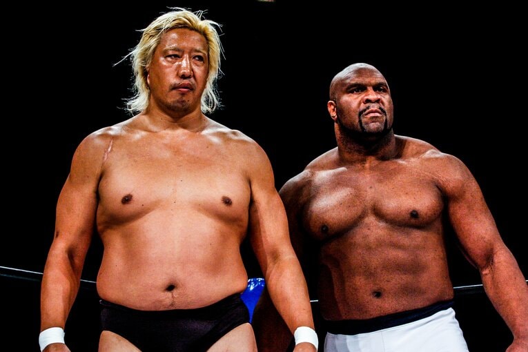 『INOKI BOM-BA-YE 2002』で対戦したボブ・サップと共闘