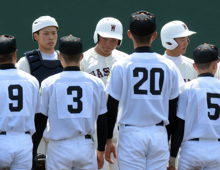 2016年春、当時高2の清宮幸太郎を擁する早実を倒した都立昭和　©︎Sankei Shimbun