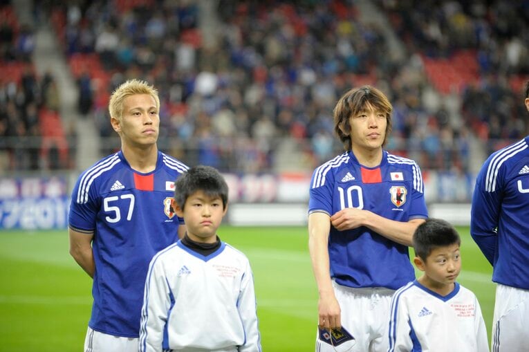 2010年3月のアジアカップ予選バーレーン戦（写真は右に続きます）　©Toshiya Kondo